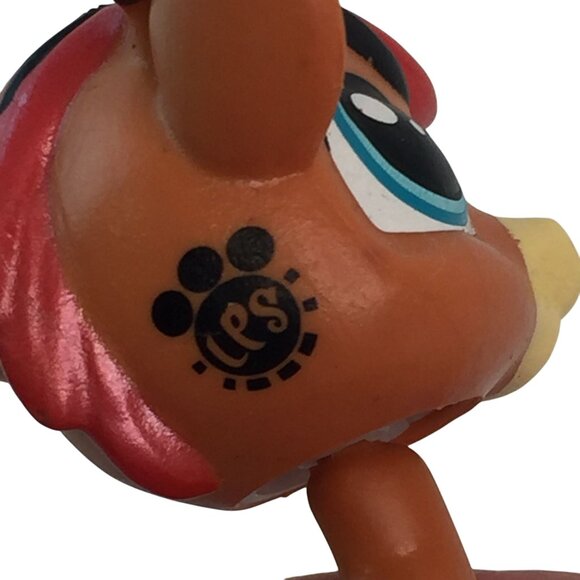 Littlest Pet Shop LPS 303 Twizzle Tallwater Giraffe 943 Green Star Eyes Giraffe - Picture 7 of 13